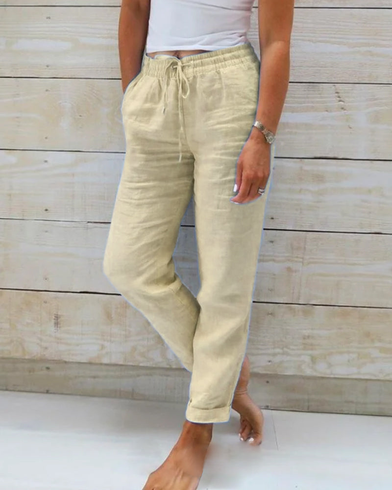 LUCIA - COMFORTABLE PANTS WITH ELASTIC