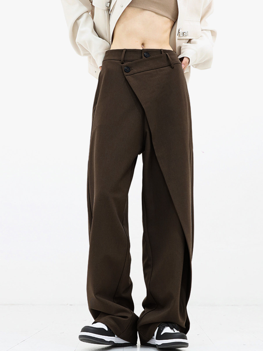 OLIVIA | ASYMMETRICAL BAGGY PANTS