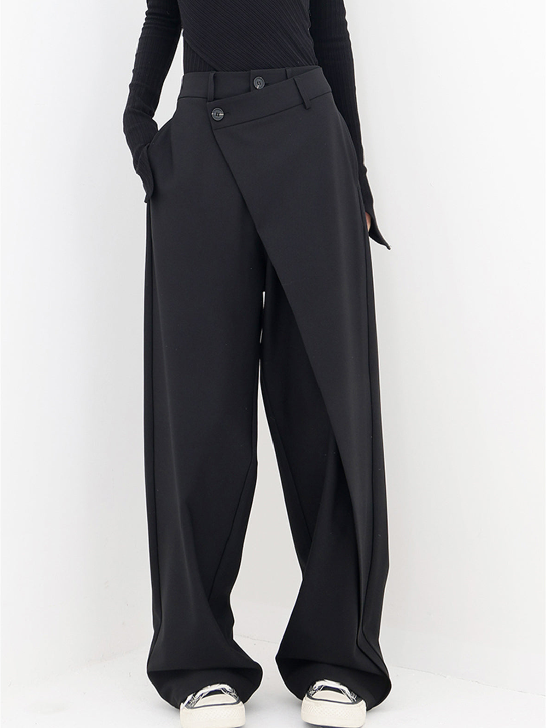 OLIVIA | ASYMMETRICAL BAGGY PANTS